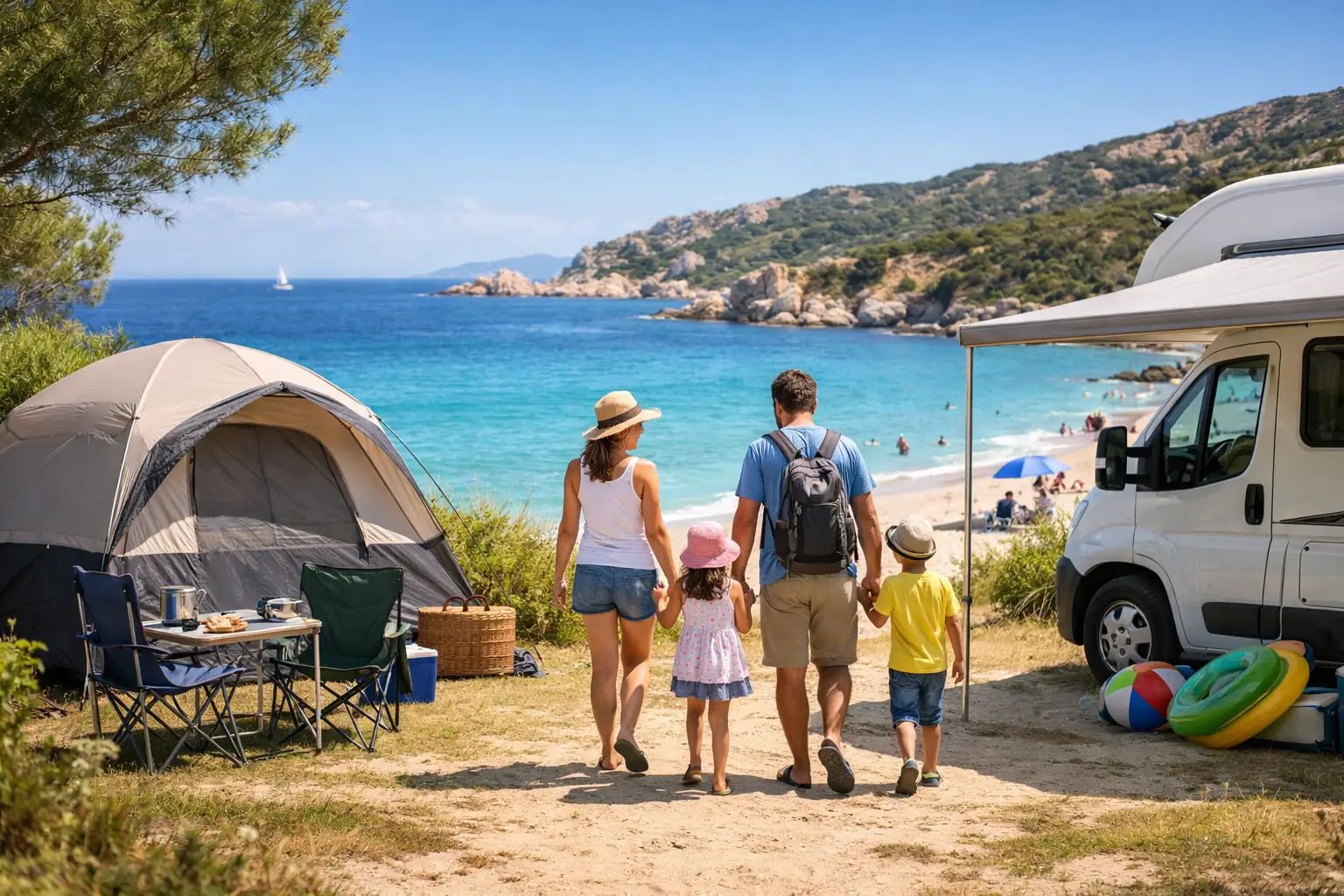 Campeggio per famiglie in Sardegna sul mare