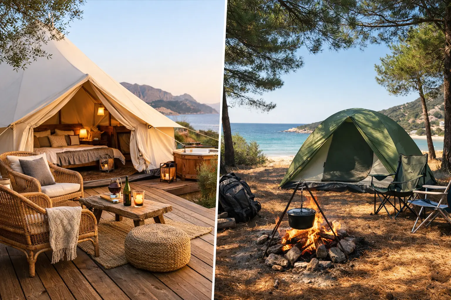Glamping o campeggio tradizionale in Sardegna?