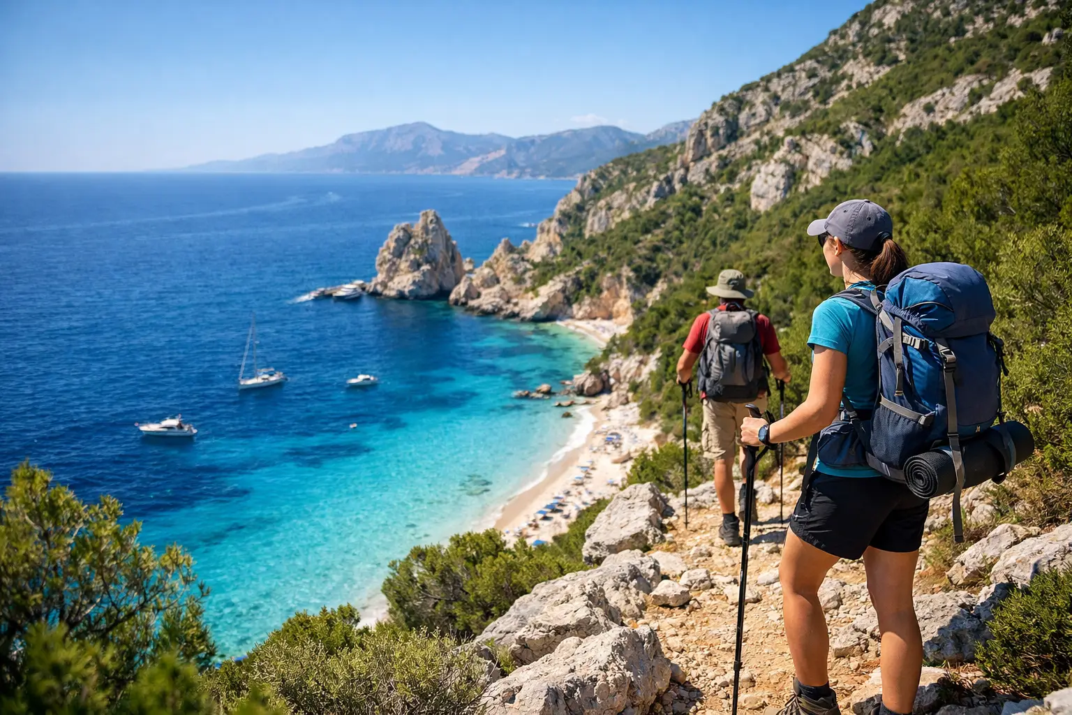 Itinerario mare e trekking in Ogliastra Itinerario mare e trekking in Ogliastra