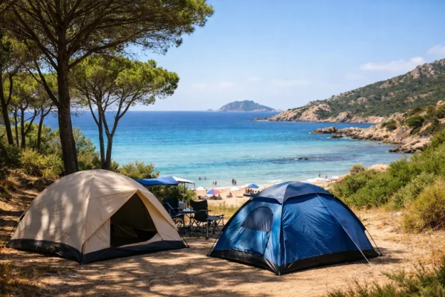 Piazzole tende Sardegna vicino spiaggia