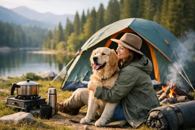 Si può andare in campeggio con cane?